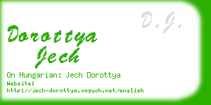 dorottya jech business card